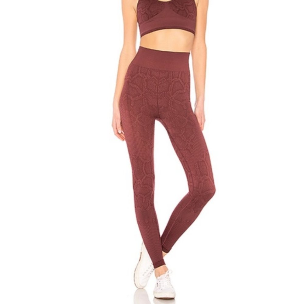VARLEY Quincy High Rise Snake Legging REVOLVE
